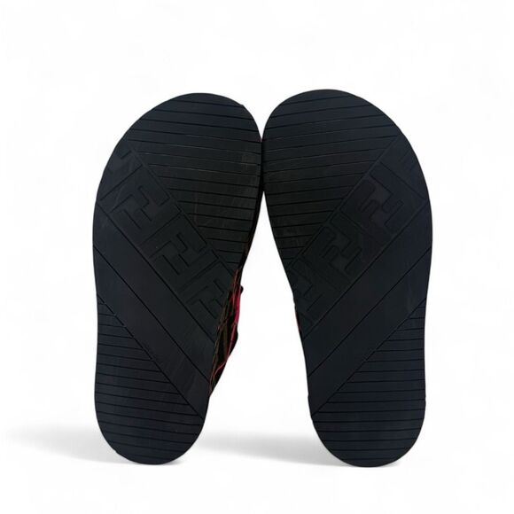 FENDI FF Zucca Pink & Brown Platform Sandals IT37 - Picture 11 of 13